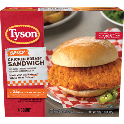 Tyson Fresh Spicy or Original Chicken Sandwich in the Deli, bogo free