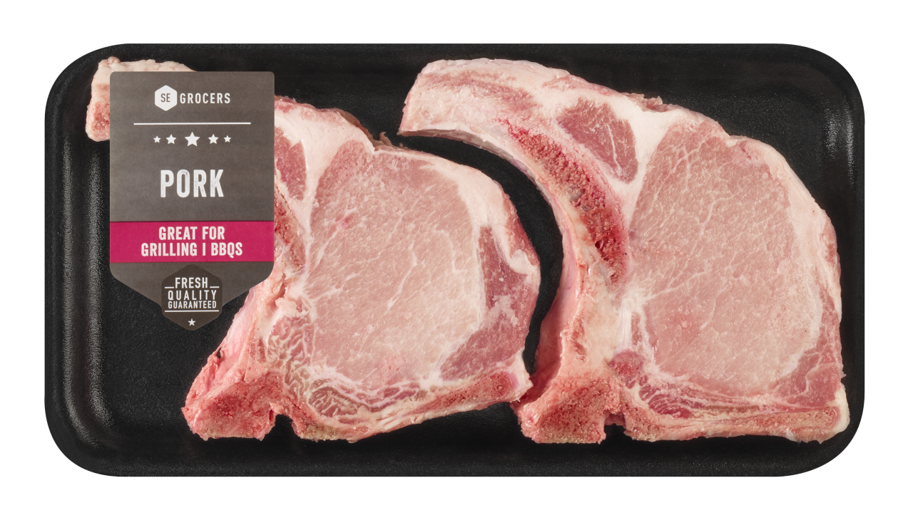 Fresh Boneless Skinless Chicken Breast or Bone-In Sirloin Pork Chops, value pk, $1.99 per lb, limit 4