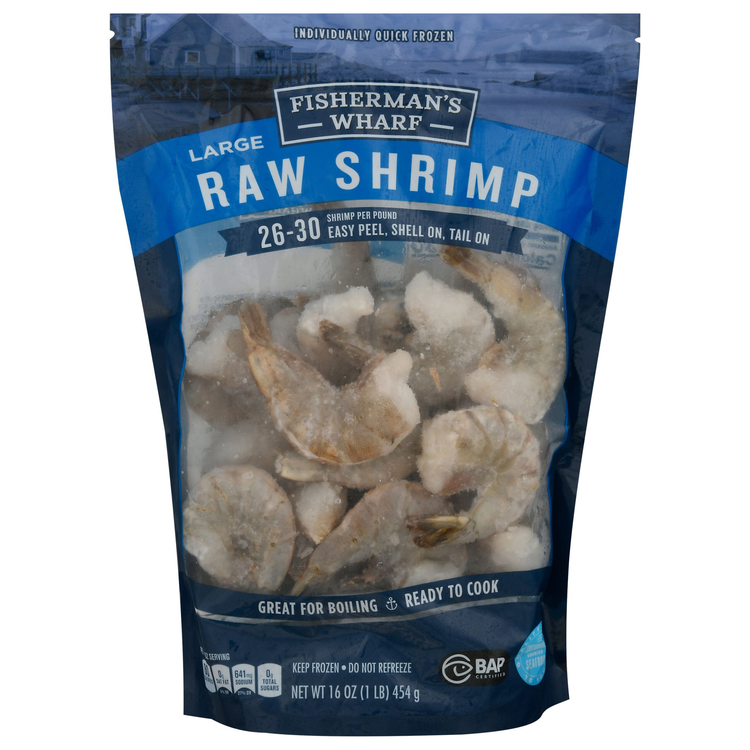 Fisherman's Wharf Raw Shrimp, 16 oz, 16-20 ct, $7.99