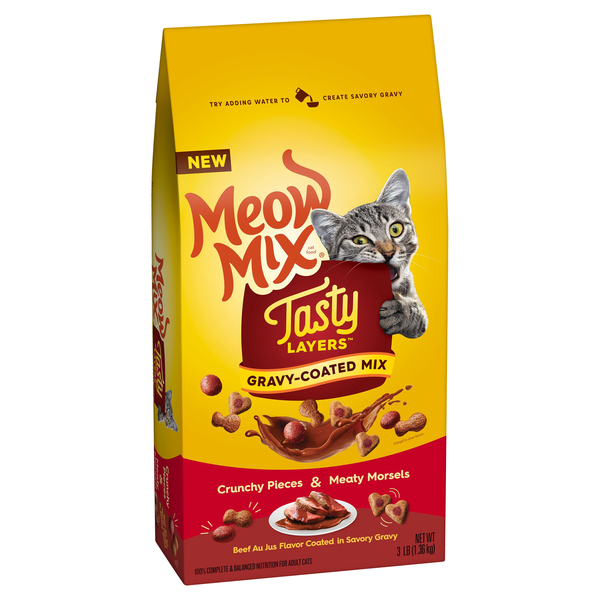 Meow Mix Cat Food, 3-3.15 lb, $5.79