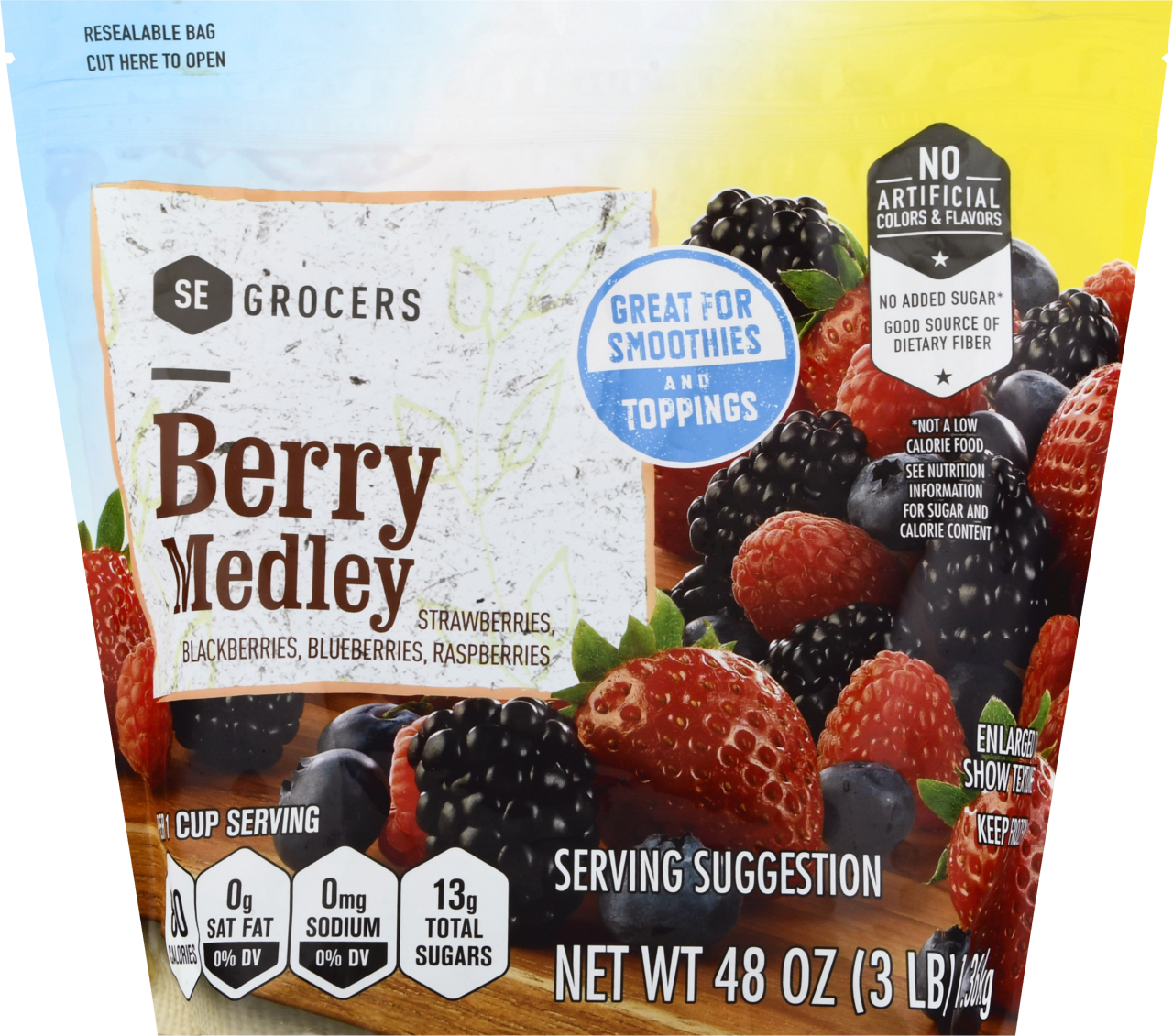 Blueberries, Blackberries or Raspberries, 6 oz, $3.50