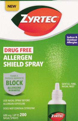 Zyrtec 24-35 ct. or Allergen Shield spray 200 ct. (excludes ALL products with pseudoephedrine or ephedrine)