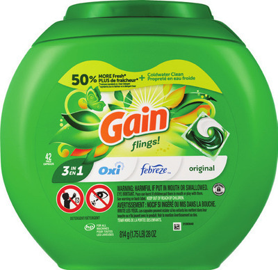 Tide PODS, Gain flings! 42 ct.