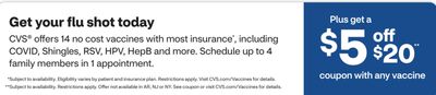 Get your flu shot today CVS®