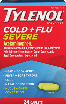 Adult Sudafed or Tylenol cold (excludes ALL products with pseudoephedrine or ephedrine)