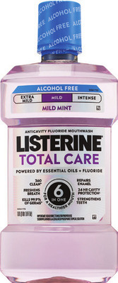 Listerine adult 500mL-1L, kids 500mL mouthwash, Pocketpaks or Pocketmist (excludes Clinical Solutions).