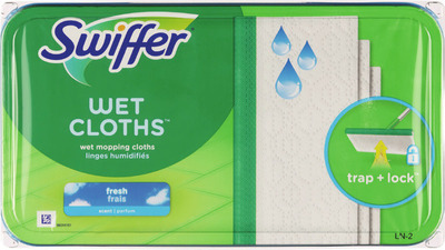 Swiffer Dusters 6-10 ct., Power Mop pads 5 ct., Power Mop cleaner 2 pk., Wet Jet pads 15 ct., Wet or Sweeping cloths 20-32 ct.