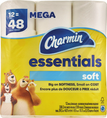 Charmin Ultra 6 mega rolls or essentials 12 mega rolls