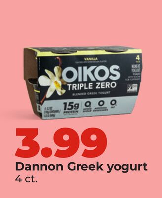 Dannon Greek yogurt
