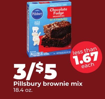 Pillsbury brownie mix