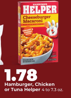 Hamburger, Chicken or Tuna Helper