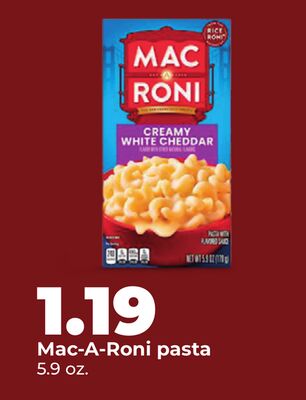 Mac-A-Roni pasta
