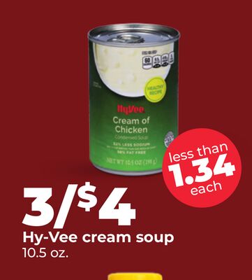 Hy-Vee cream soup