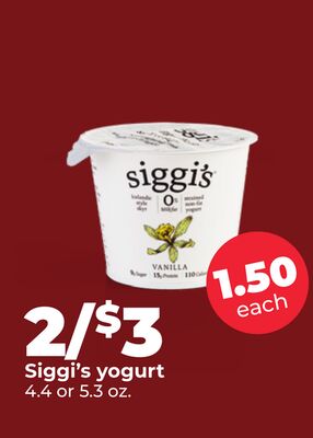 Siggi's yogurt