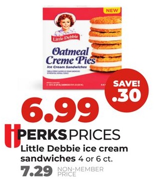 Little Debbie ice cream sandwiches
