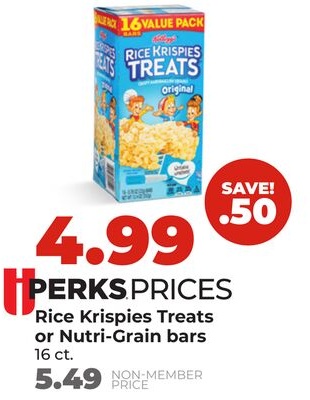 Rice Krispies Treats or Nutri-Grain bars