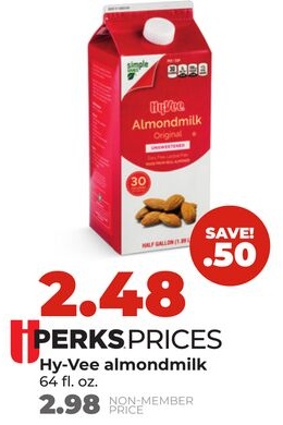 Hy-Vee almondmilk