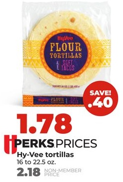 Hy-Vee tortillas