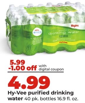 Hy-Vee purified drinking water