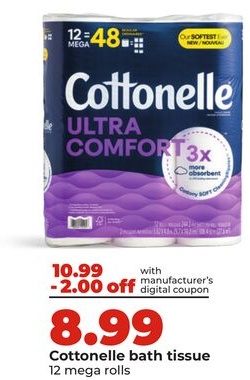 Cottonelle bath tissue