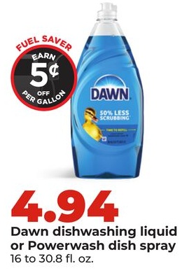 Dawn dishwashing liquid or Powerwash dish spray