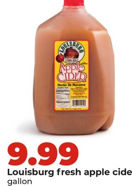 Louisburg fresh apple cider