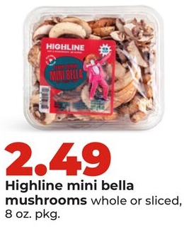 Highline mini bella mushrooms