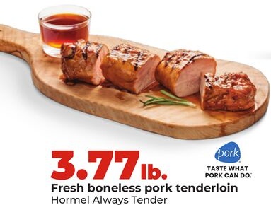 Fresh boneless pork tenderloin