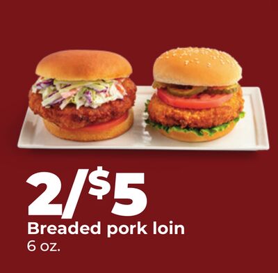 Breaded pork loin
