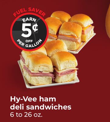 Hy-Vee ham deli sandwiches