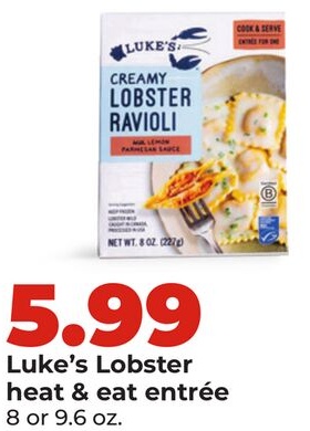 Luke's Lobster heat & eat entrée