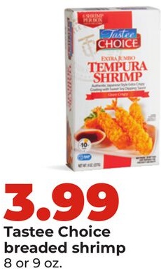 Tastee Choice breaded shrimp