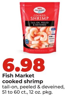Fish Market cooked shrimp