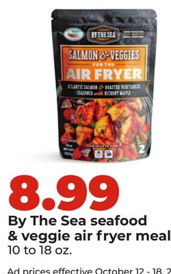 By The Sea seafood & veggie air fryer meal