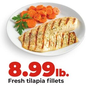 Fresh tilapia fillets
