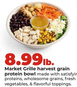 Market Grille harvest grain protein bowl