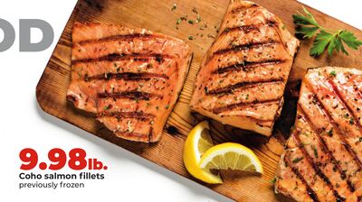 Coho salmon fillets