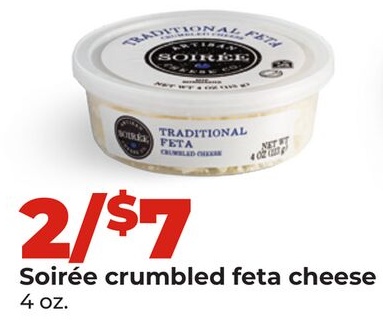 Soirée crumbled feta cheese