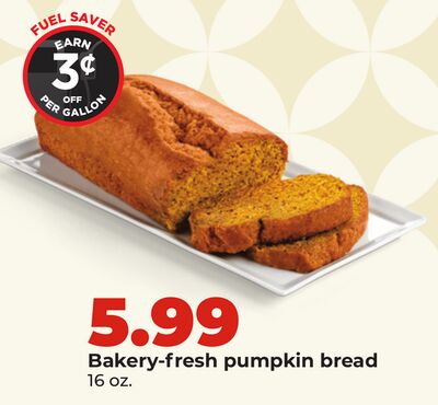 Bakery-fresh pumpkin bread