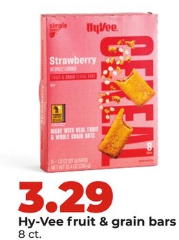 Hy-Vee fruit & grain bars