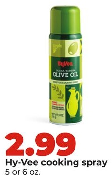 Hy-Vee cooking spray