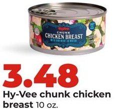 Hy-Vee chunk chicken breast