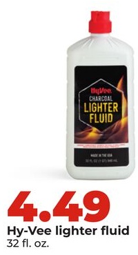 Hy-Vee lighter fluid