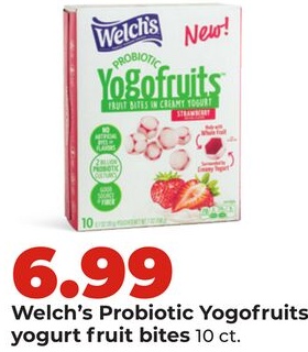 Welch's Probiotic Yogofruits yogurt fruit bites
