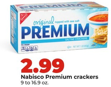 Nabisco Premium crackers