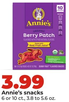 Annie's snacks