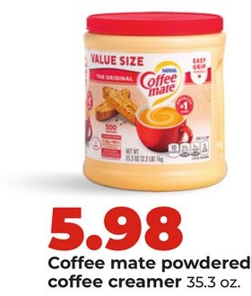 Coffee mate powdered coffee creamer