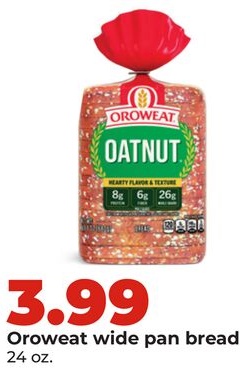 Oroweat wide pan bread
