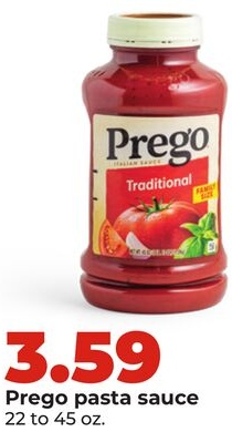 Prego pasta sauce