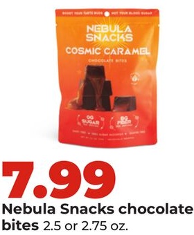 Nebula Snacks chocolate bites